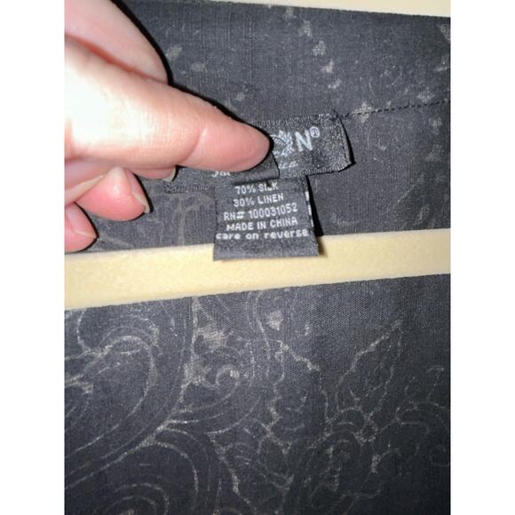 Citron Santa Monica Professional Old Money Scandi Silk Linen Cover Jacket Top - Picture 8 of 9